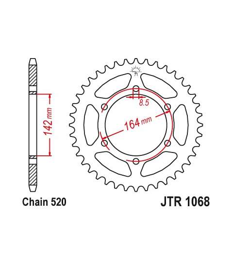 CORONA HYOSUNG 250 VARIOS MODELOS 46Z - JT - R: R1068-46