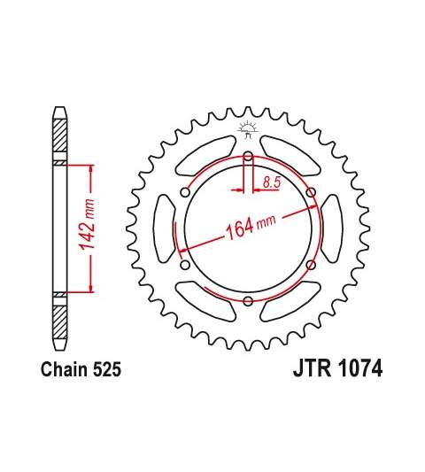 CORONA HYOSUNG 650 VARIOS MODELOS 44Z - JT - R: R1074-44