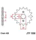 PIÑON DE ARRASTRE MOTOR HISPANIA 125 VARIOS MODELOS 14Z JT R: F1550 14