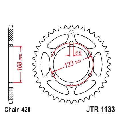 CORONA MOTOR HISPANIA 50 VARIOS MODELOS 52Z - JT - R: R1133-52