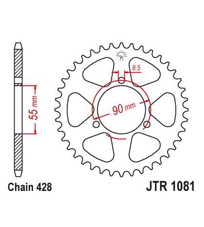 CORONA RIEJU 125 VARIOS MODELOS 46Z - JT - R: R1081-46