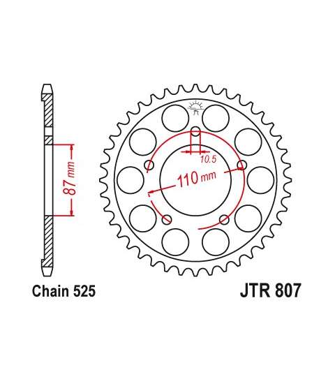 CORONA SUZUKI 650 VARIOS MODELOS 48Z - JT - R: R807-48