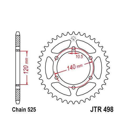 CORONA SUZUKI 600 VARIOS MODELOS 46Z - JT - R: R498-46