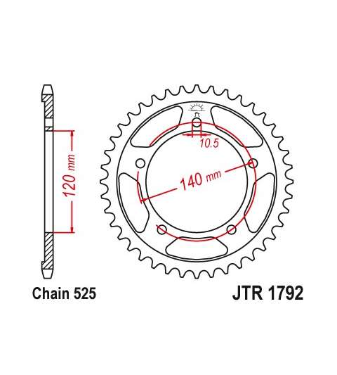 CORONA SUZUKI 600 VARIOS MODELOS 45Z - JT - R: R1792-45