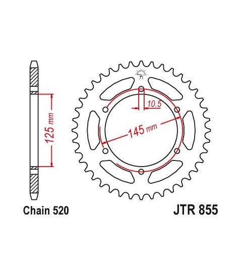 CORONA YAMAHA 600 VARIOS MODELOS 47Z - JT - R: R855-47