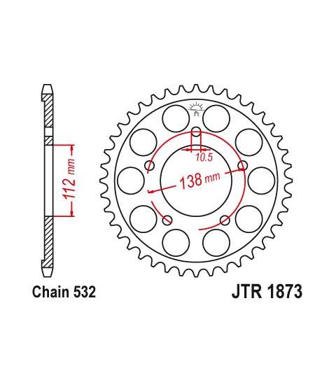 CORONA YAMAHA 600 VARIOS MODELOS 48Z - JT - R: R1873-48