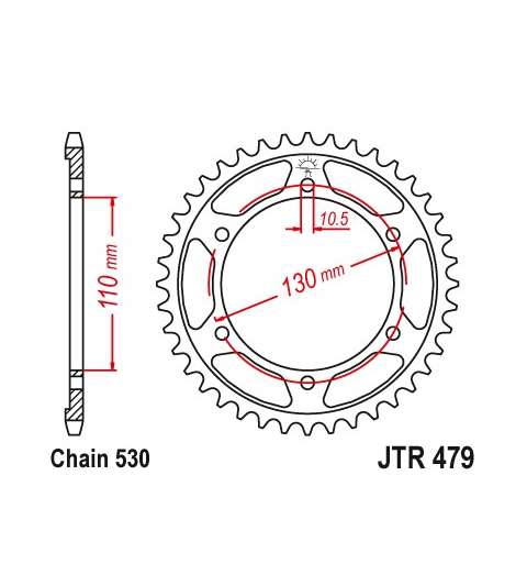 CORONA YAMAHA 1000 VARIOS MODELOS 43Z - JT - R: R479-43