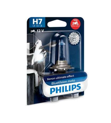 LÁMPARA H7 12V 55W PX26D. COLOR AZUL (EFECTO XENON) - PHILIPS - R: 2012972BV