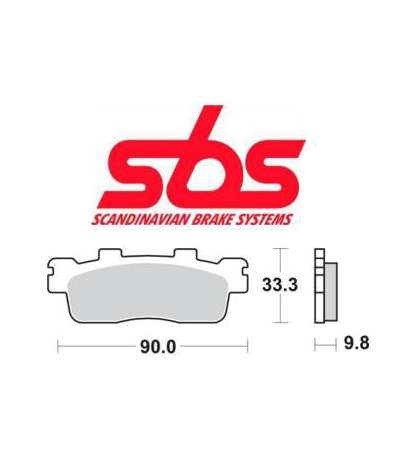 PASTILLA DE FRENO KYMCO SUPER DINK 125/300 - SBS - R: P204HM