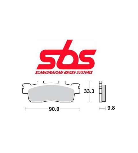 PASTILLA DE FRENO KYMCO SUPER DINK 125/300 - SBS - R: P204HM