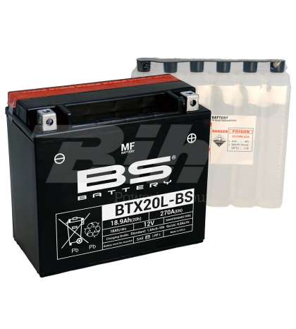 BATERIA BTX20L-BS CON ACIDO - BS - R: 14452