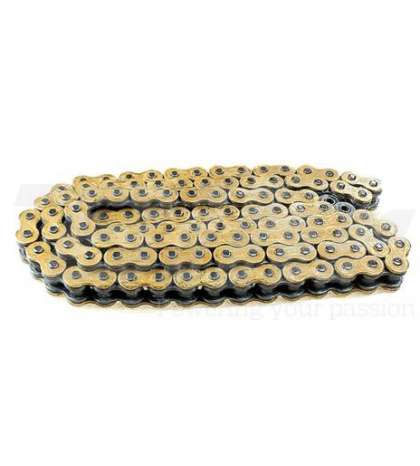 CADENA 520VX2 CON 120 ESLABONES ORO/NEGRO - D.I.D - R: 1148020120