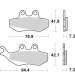 JUEGO PASTILLAS FRENO APRILIA MX 50 03/05 - SBS - R: P120HM -