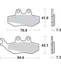 JUEGO PASTILLAS FRENO APRILIA MX 50 03/05 SBS R: P120HM 