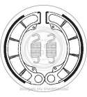 JUEGO ZAPATAS FRENO HONDA VT C 750, CB 500 SBS R: P2059