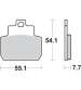 JUEGO DE PASTILLAS PIAGGIO X8 125, X9 250 - SBS - R: 191HM