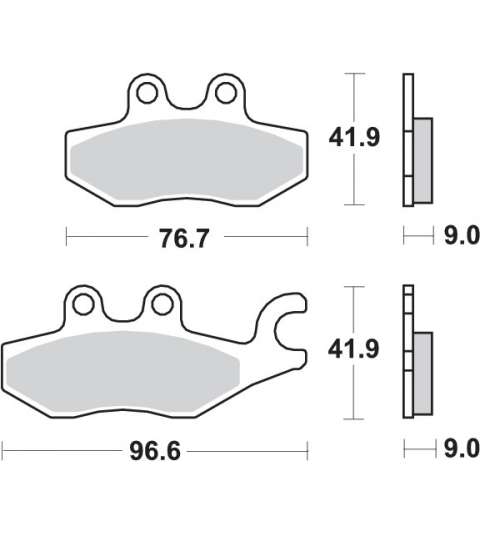JUEGO PASTILLAS PIAGGIO MP3 125, X9 125 - SBS - R: 187HM