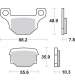 PASTILLAS FRENO RIEJU SUPERMOTARD 50, TGB BULLET 125 - SBS - R: P203HM