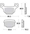 PASTILLAS FRENO RIEJU SUPERMOTARD 50 / MRT 50 TGB BULLET 125 SBS R: P203HM