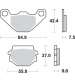 JUEGO PASTILLAS KYMCO 4 T. R16 EURO 3 - SBS - R: P135HM