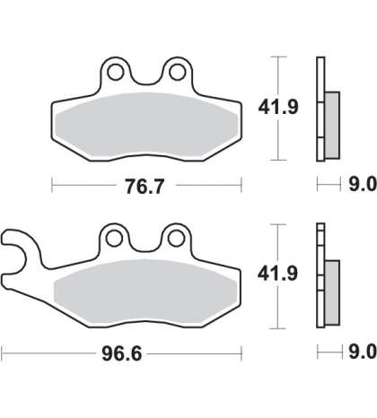 JUEGO PASTILLAS GILERA 50, PIAGGIO 125, APRILIA 50 - SBS - R: P177HM