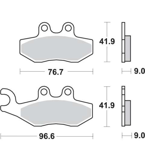 JUEGO PASTILLAS GILERA 50, PIAGGIO 125, APRILIA 50 - SBS - R: P177HM