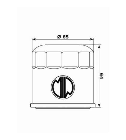 FILTRO DE ACEITE HONDA CB 1000 R 08 - MEIWA - R: F268204