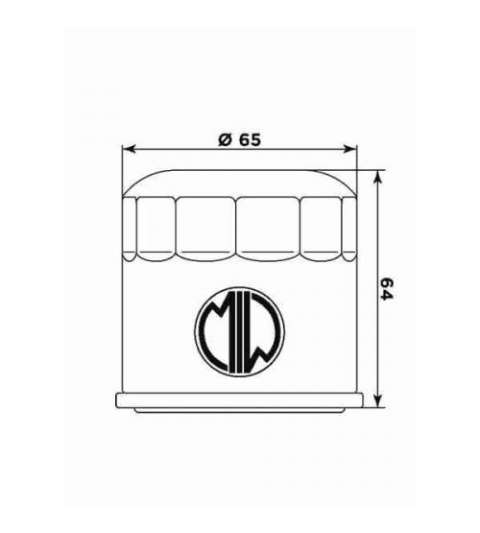 FILTRO DE ACEITE HONDA CB 1000 R 08 - MEIWA - R: F268204