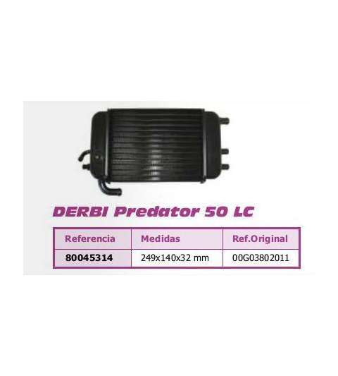 RADIADOR DERBI PREDATOR 50 LC R: 80045314