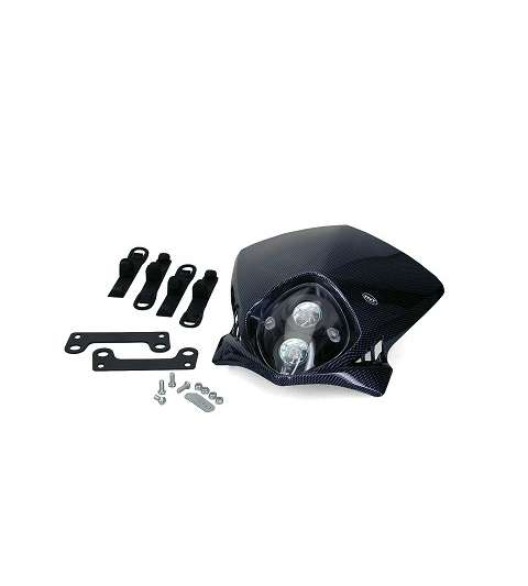 CARETA DE FARO ENDURO BI HALOGOGENA DUKE IMIT CARBONO R: 448130