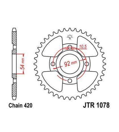 PLATO ARRASTRE YAMAHA, MBK 47 Z. - JT - R: R107847