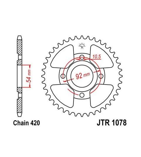 PLATO ARRASTRE YAMAHA, MBK 47 Z. - JT - R: R107847