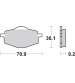 JUEGO PASTILLAS YAMAHA TZR 50 90-92 - SBS - R: P107HM