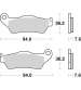 JUEGO PASTILLAS FRENO APRILIA SM 125, KTM GS 125 SINTER - SBS - R: P671HS