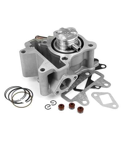 CILINDRO COMPLETO ADAPT YAMAHA AEROX / OVETTO 50CC 4TPS 3 VALVULAS - TNT - R: 030325