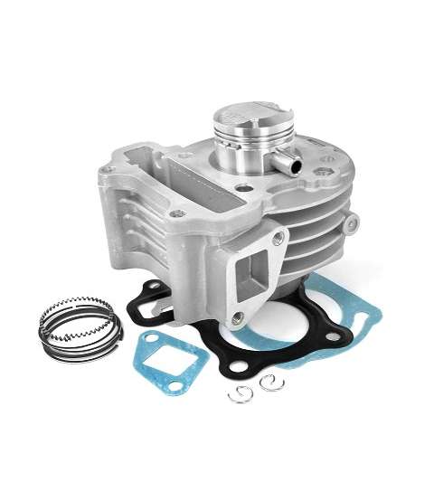 CILINDRO SCOOT HIERRO ADAPT. PEUGEOT KISBEE / DJANGO / SYM FIDDLE / ORBIT 50CC 4TPS (ASSE PISTONE 10mm) - TNT - R: 030317E