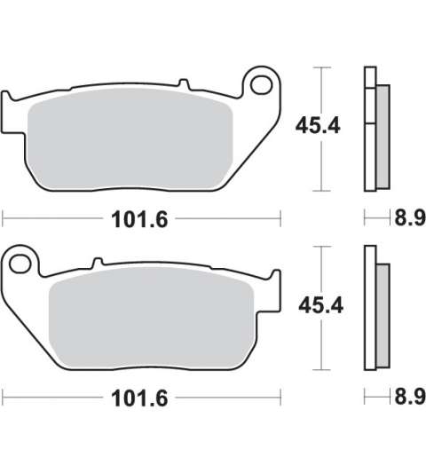 JUEGO PASTILLAS FRENO SINTER HARLEY DAVIDSON SPORTSTER 883 R: P807HS