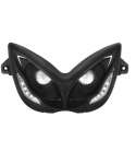BIFARO DOBLE OPTICA TNT 2 BOMBILLAS HALOGENAS + LEDS BLANCA EYELIGHT NITRO/AEROX NEGRA R: 201303A