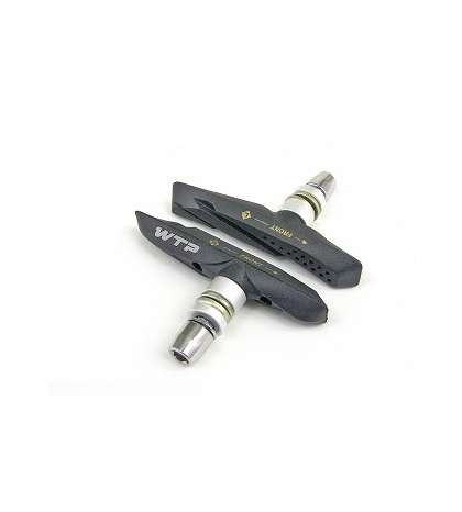 JUEGO PORTA ZAPATAS BICI DE BTT WTP VBRAKE MONOBLOC CON TORNILLO NEGRO (V701B) R: V700001B