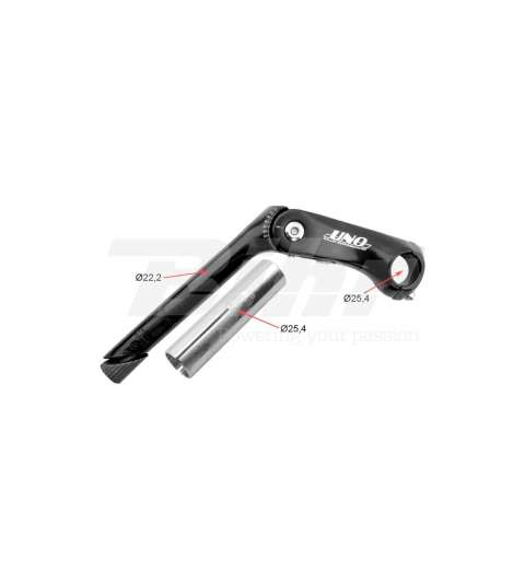 POTENCIA MANILLAR REGULABLE NEGRA UNO R: 299NR