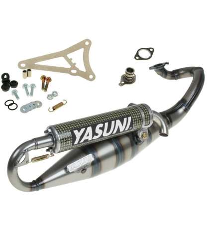 TUBO DE ESCAPE YAMAHA AEROX/JOG RR YASUNI R COLA KEVLAR R: TUB902CK