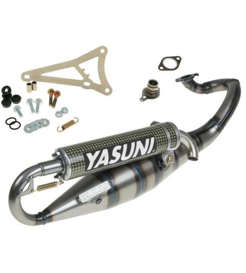 TUBO DE ESCAPE YAMAHA AEROX/JOG RR YASUNI R COLA KEVLAR R: TUB902CK