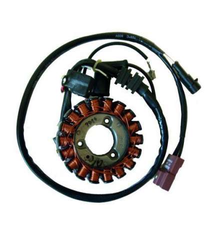 STATOR TRIFASE 18 POLOS 12 V 350W MOTOR PIAGGIO 250 4T INYECCIÓN - KOKUSAN - R: 04168003