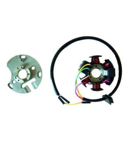 STATOR 6 POLOS 12V 85 W DERBI/PIAGGIO 50 6 MARCHAS CON ARRANQUE ELÉCTRICO - KOKUSAN - R: 04168036