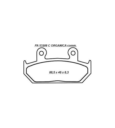 JUEGO PASTILLAS FRENO DELANTERAS HONDA CB 250 R: PA 53208 C