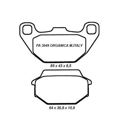 JUEGO PASTILLAS FRENO KYMCO AGILITY CITY 125 R: PA 3049