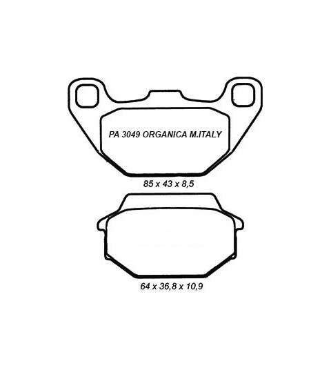 JUEGO PASTILLAS FRENO KYMCO AGILITY CITY 125 R: PA 3049