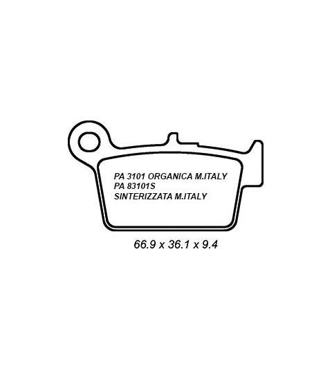 JUEGO PASTILLAS FRENO SUZUKI RM 250 R: PA 3101