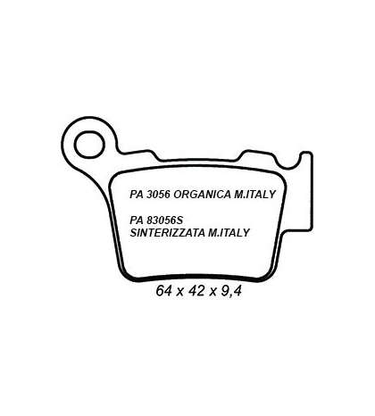 JUEGO PASTLLAS FRENO KTM 250 R: PA 3056