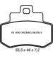 JUEGO PASTILLAS DE FRENO KYMCO GRAND DINK 250 03/04 R: PA 3036